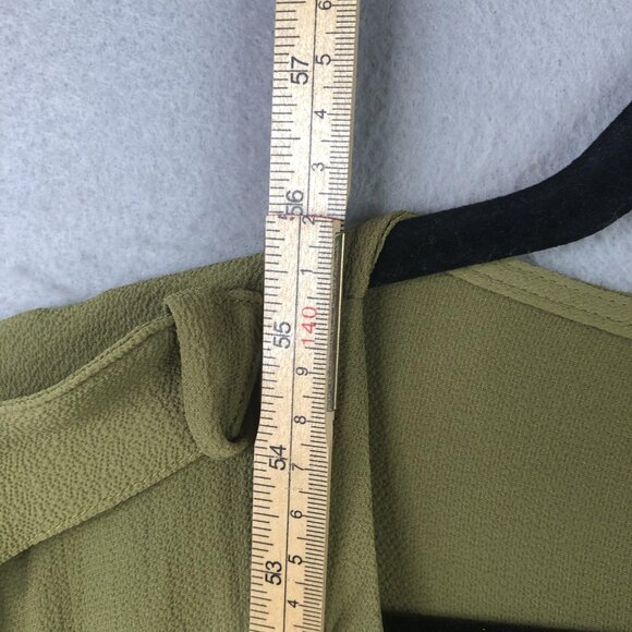 Serena Williams Signature Statement Duster Vest Womens 1X Olive Green Made USA - Picture 5 of 16